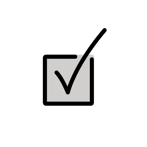 Галочка в квадраті для OpenMoji 16.0