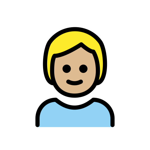 Criança: Pele Morena Clara para OpenMoji 16.0