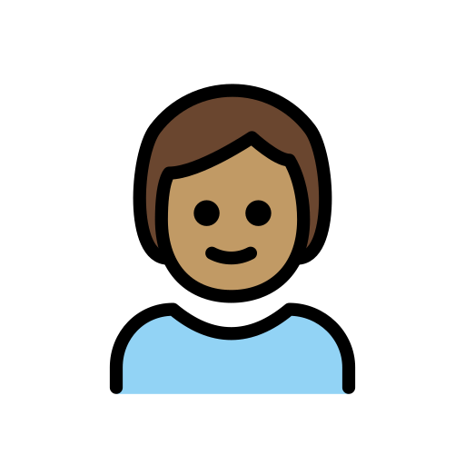 Criança: Pele Morena para OpenMoji 16.0