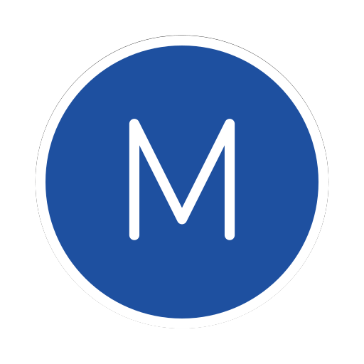 Círculo Com A Letra M para OpenMoji 16.0