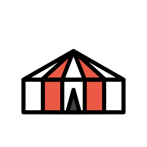 第马戏团帐篷号为第OpenMoji 16.0号