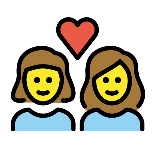 Закохана пара: жінка жінка для OpenMoji 16.0