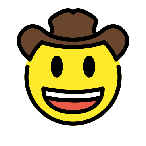Cowboy Hat Face for OpenMoji 16.0