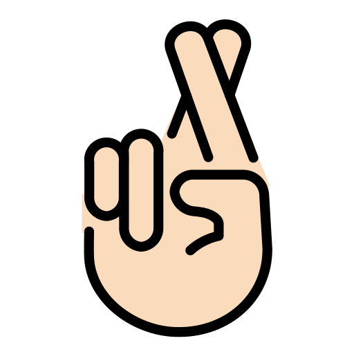 Dedos Cruzados: Pele Clara para OpenMoji 16.0