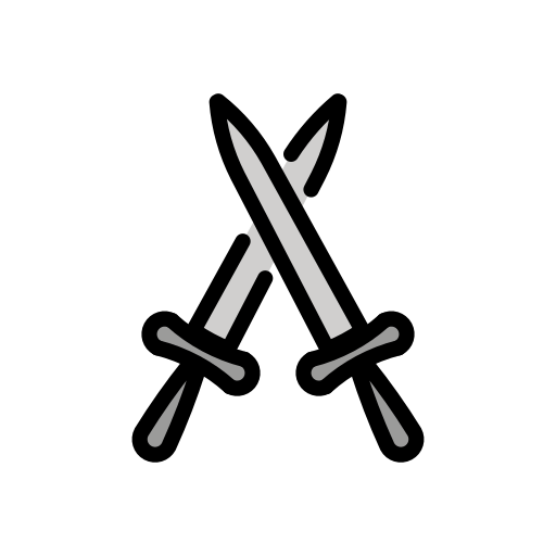 Crossed Swords for OpenMoji 16.0
