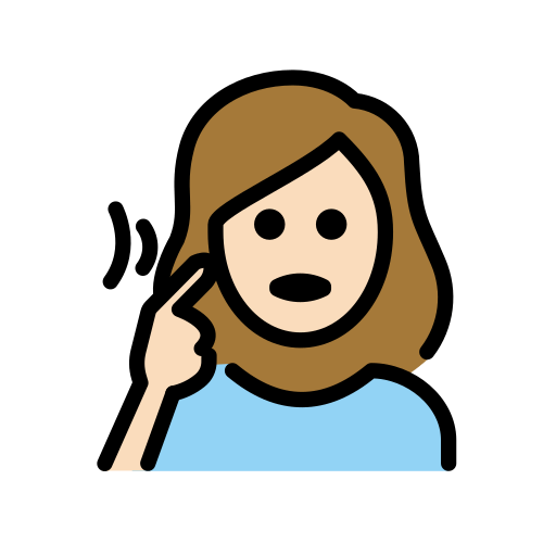 Mulher Surda: Pele Clara para OpenMoji 16.0