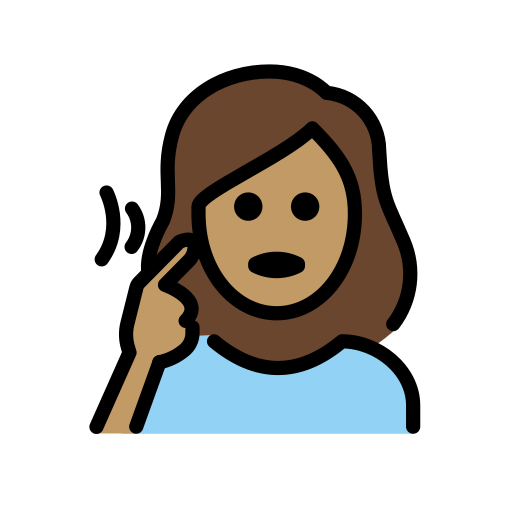 Mulher Surda: Pele Morena para OpenMoji 16.0
