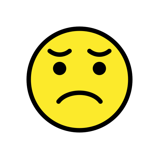 Rosto Desapontado para OpenMoji 16.0