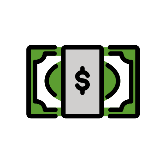 Nota De Dólar para OpenMoji 16.0