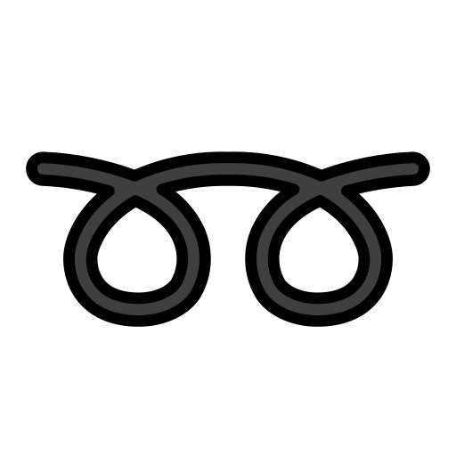 Loop Encaracolado Duas Vezes para OpenMoji 16.0