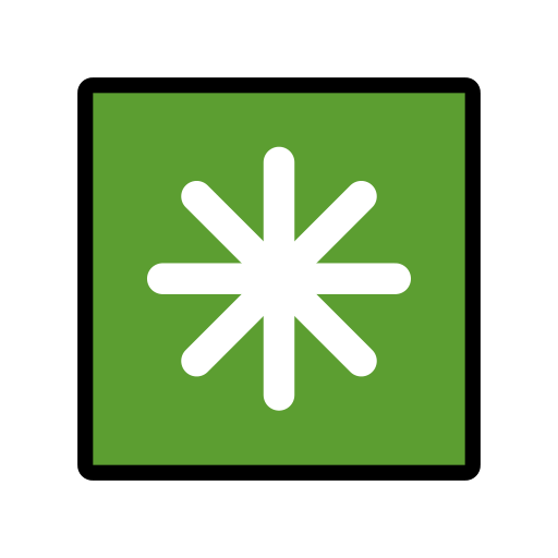 Οκτάκτινος αστερίσκος για OpenMoji 16.0