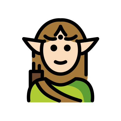 Elfo: Pele Clara para OpenMoji 16.0
