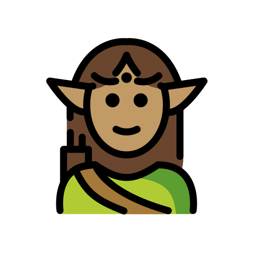 Elfo: Pele Morena para OpenMoji 16.0