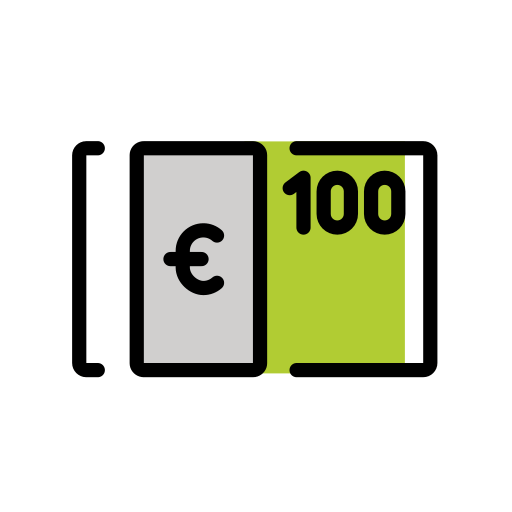 Nota De Euro para OpenMoji 16.0