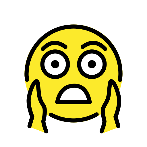 Rosto Gritando De Medo para OpenMoji 16.0