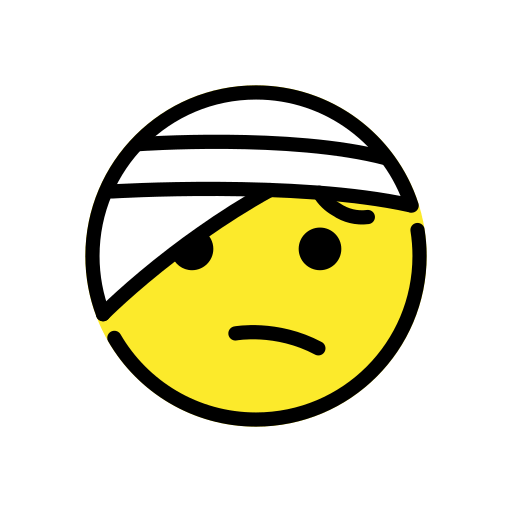 Rosto Com Atadura Na Cabeça para OpenMoji 16.0