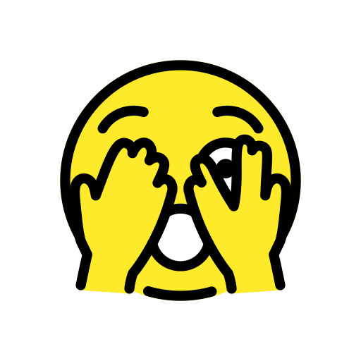 Face with Peeking Eye for OpenMoji 16.0