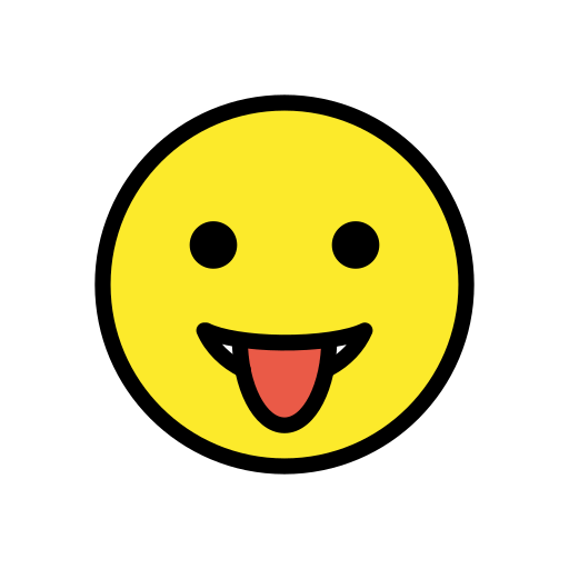 Rosto Mostrando A Língua para OpenMoji 16.0