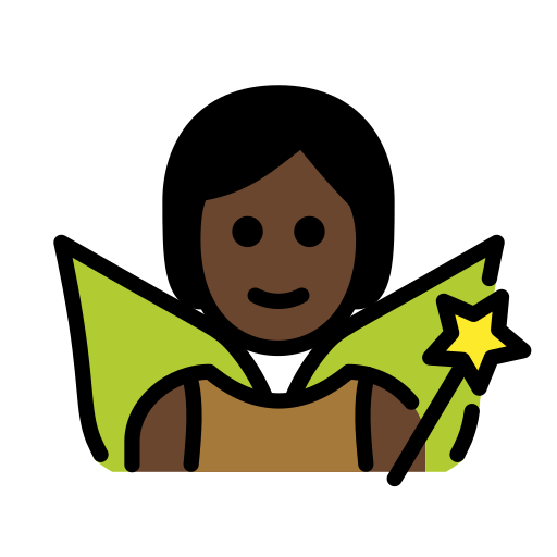 Fada: Pele Escura para OpenMoji 16.0