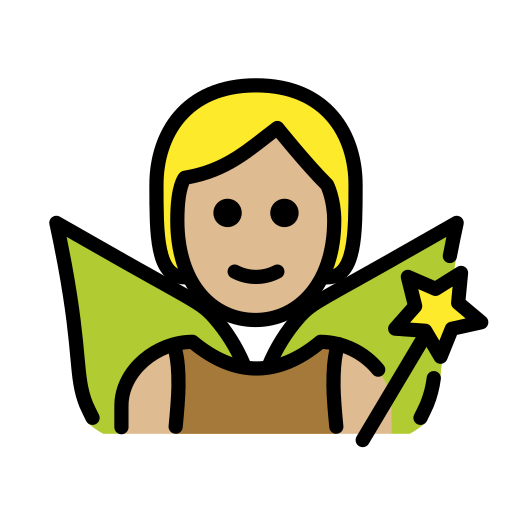 Fada: Pele Morena Clara para OpenMoji 16.0