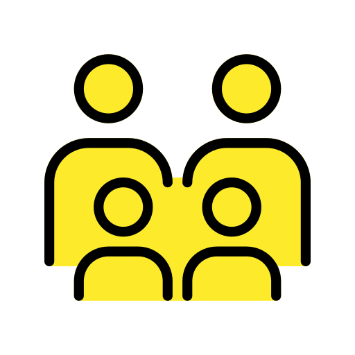 Family: Adult, Adult, Child, Child for OpenMoji 16.0