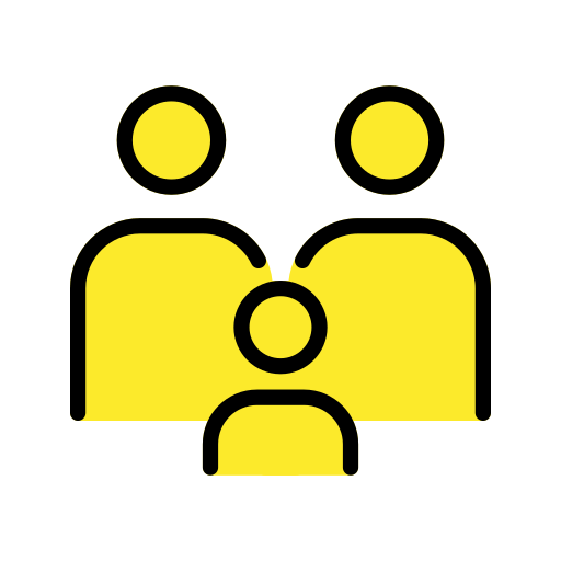 Οικογένεια: Ενήλικας, Ενήλικος, Παιδί για OpenMoji 16.0