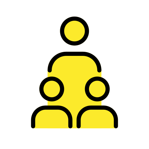 Семья: Взрослый, Ребенок, Ребенок для OpenMoji 16.0