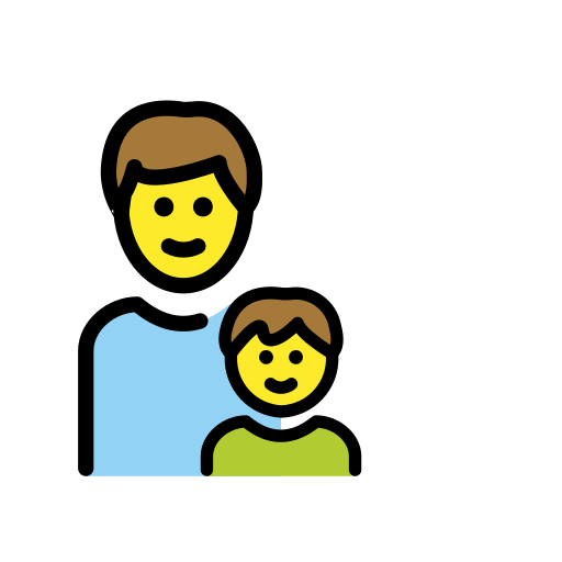 Família: Homem, Menino para OpenMoji 16.0