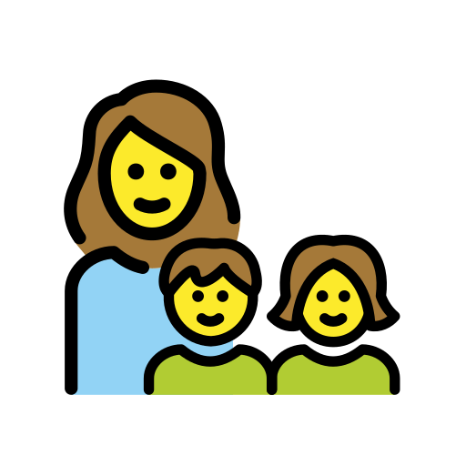 Família: Mulher, Menina, Menino para OpenMoji 16.0