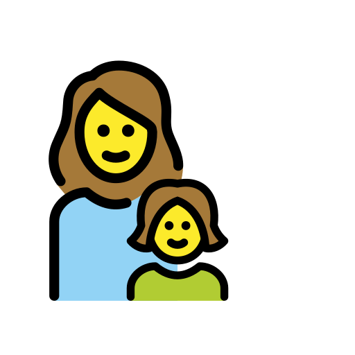 Família: Mulher, Menina para OpenMoji 16.0