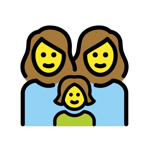 Família: Mulher, Mulher, Menina para OpenMoji 16.0