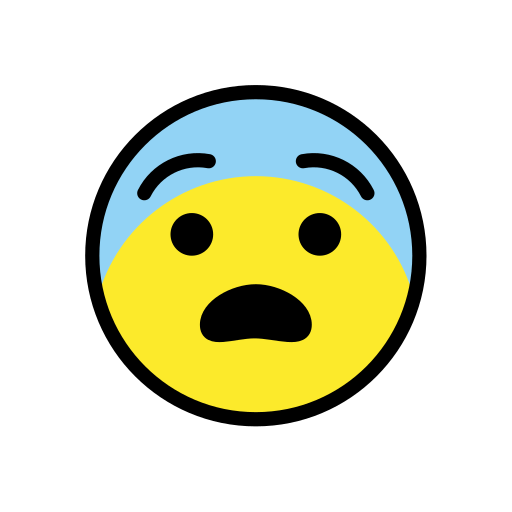 Fearful Face for OpenMoji 16.0