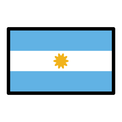 Bandeira: Argentina para OpenMoji 16.0