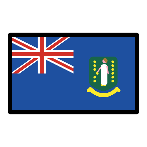 Bandeira: Ilhas Virgens Britânicas para OpenMoji 16.0