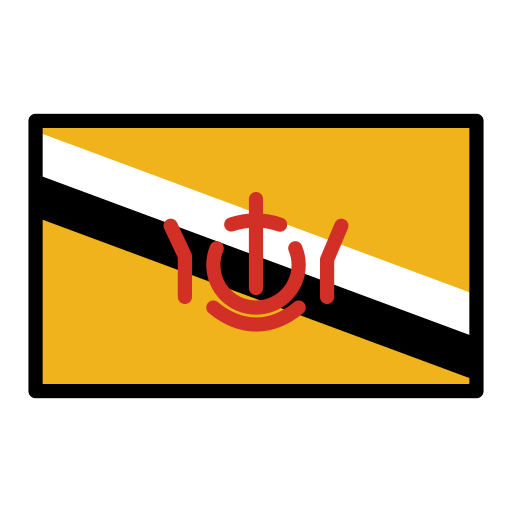 Flagge: Brunei Darussalam für OpenMoji 16.0
