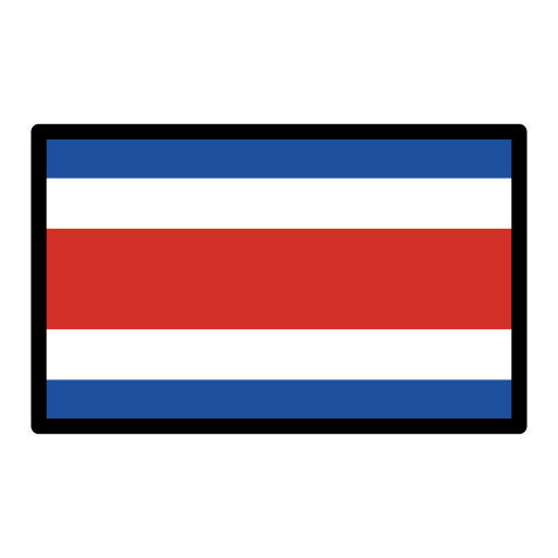 Vlag: Costa Rica voor OpenMoji 16.0