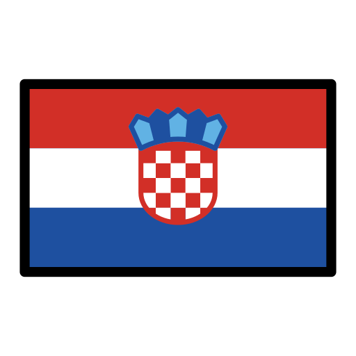 Bandeira: Croácia para OpenMoji 16.0