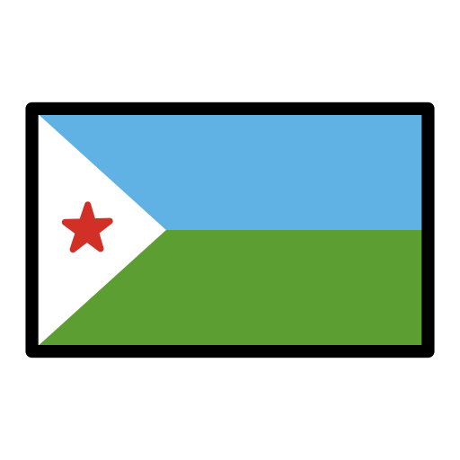 Flag: Djibouti for OpenMoji 16.0