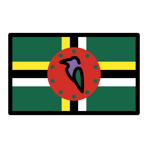 Bandeira: Dominica para OpenMoji 16.0