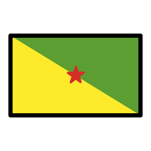 Флаг: Французская Гвиана для OpenMoji 16.0