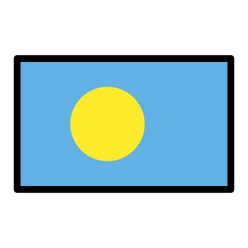 Прапор: Палау для OpenMoji 16.0