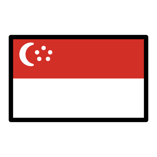 Bandeira: Singapura para OpenMoji 16.0