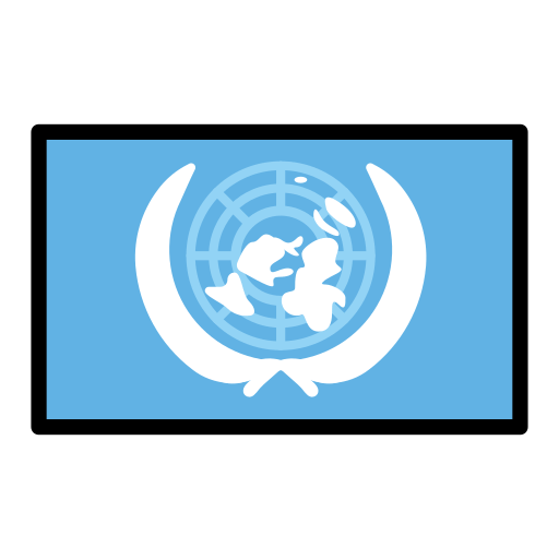 Прапор: Організація Об'єднаних Націй для OpenMoji 16.0