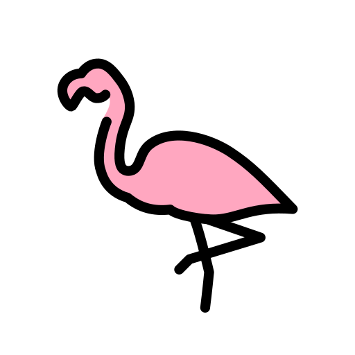 Фламинго для OpenMoji 16.0