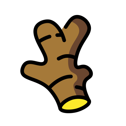 Raiz de gengibre para OpenMoji 16.0