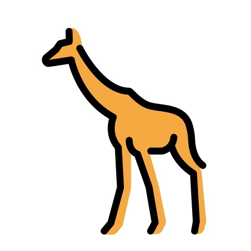 Żyrafa dla OpenMoji 16.0