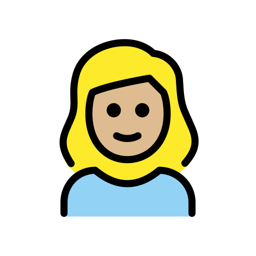 Menina: Pele Morena Clara para OpenMoji 16.0