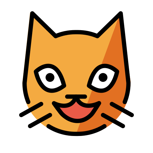 Усміхнений кіт для OpenMoji 16.0