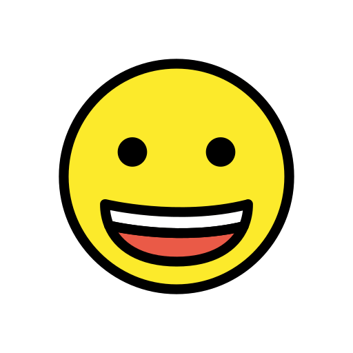Grinning Face for OpenMoji 16.0