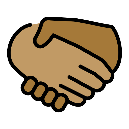 Aperto De Mãos: Pele Morena, Pele Morena Escura para OpenMoji 16.0